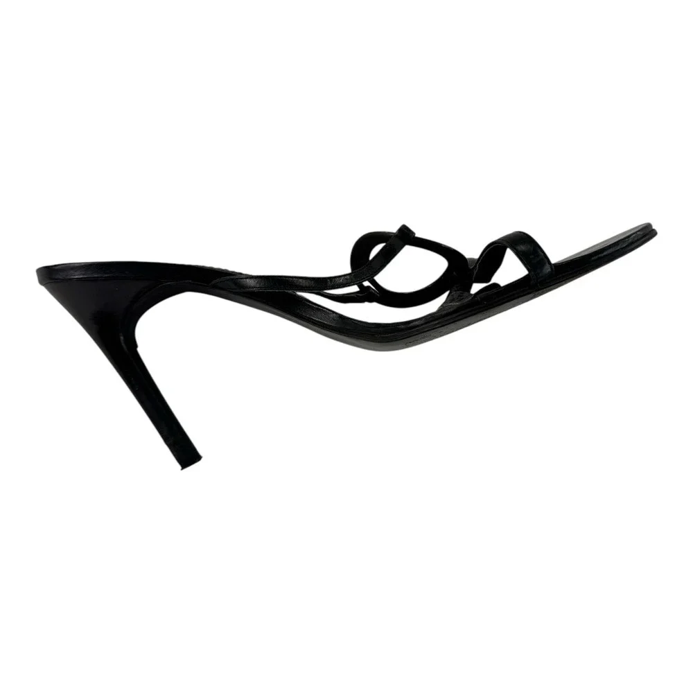 Mixx Black & Gold Heeled Strap Sandals Womens Size 9 - Picture 7 of 9